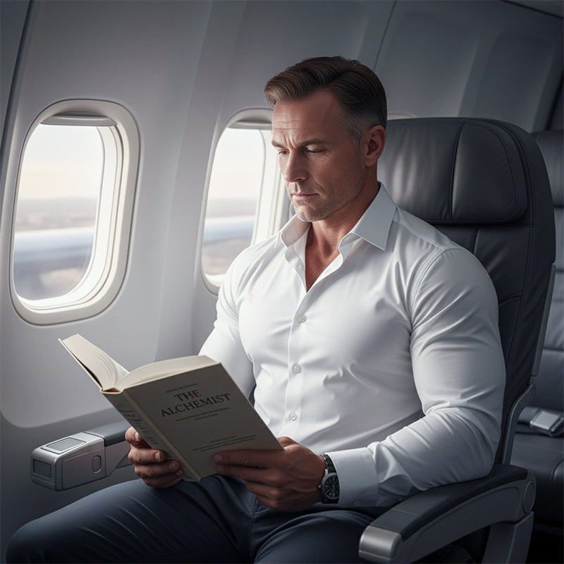 Vīriešu krekli ar garām piedurknēm, atloki un pogas, vienkrāsaini