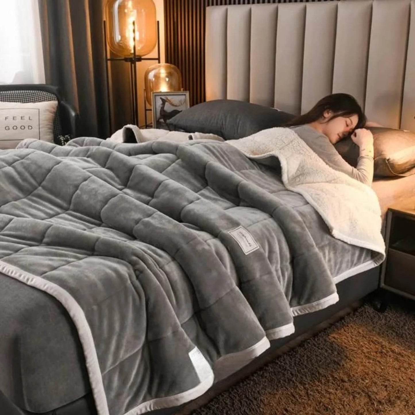 CozyFleece™ pūkaina vilnas sega | Silta un mājīga – rudenim un ziemai