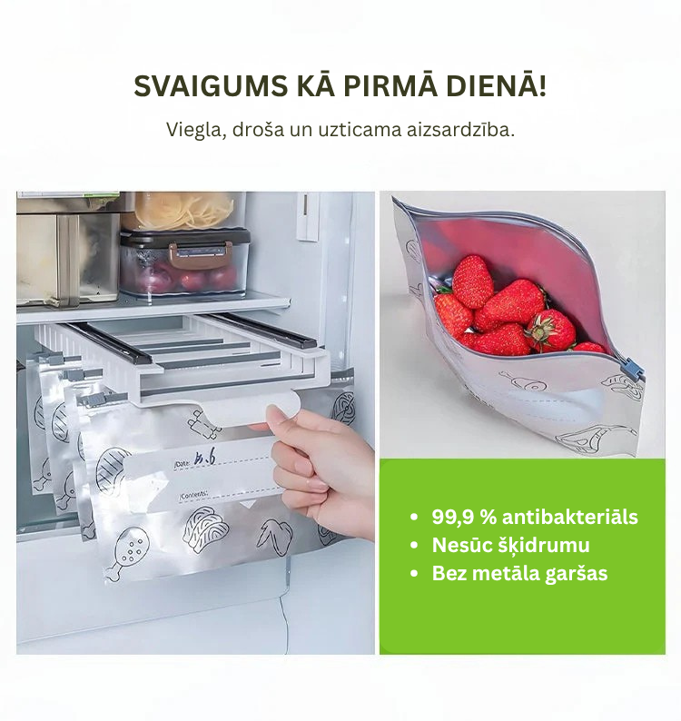🌿 Daudzkārt lietojamie maisiņi – ērti un videi draudzīgi!
