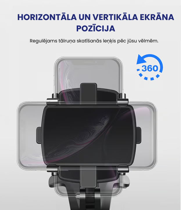 Daudzfunkcionāls mobilā tālruņa turētājs automašīnai