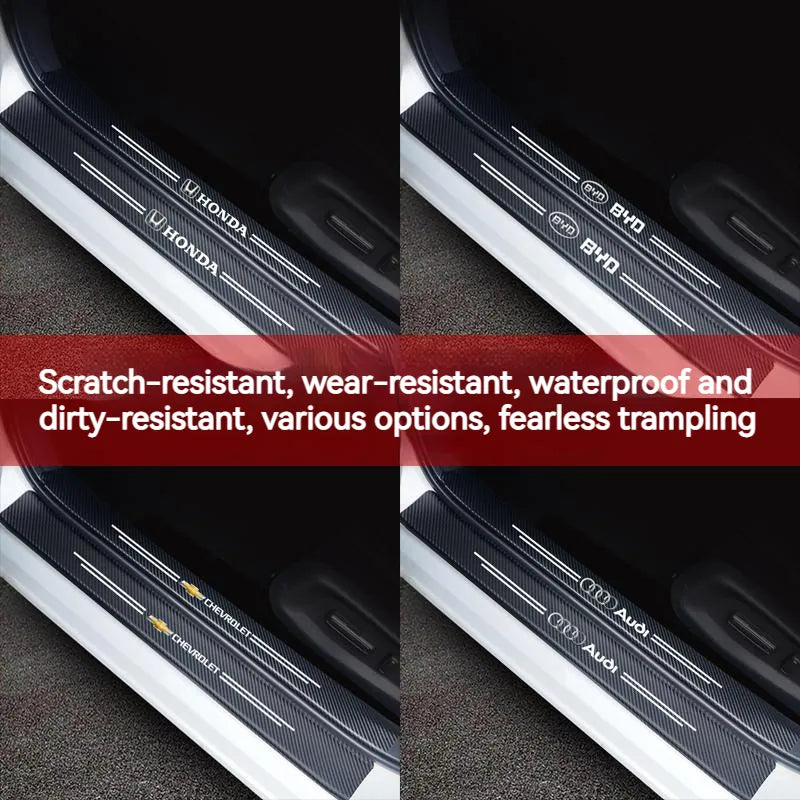 Automobiļa durvju sliekšņu uzlikas