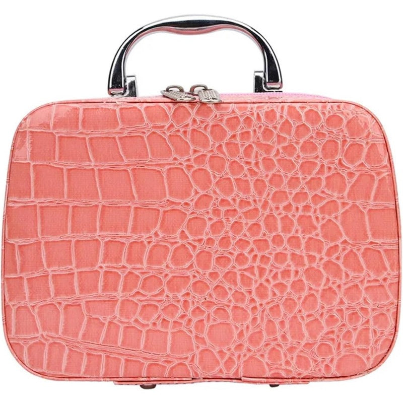 CraftVault pārnēsājamais šūšanas komplekts mākslīgās ādas maciņā