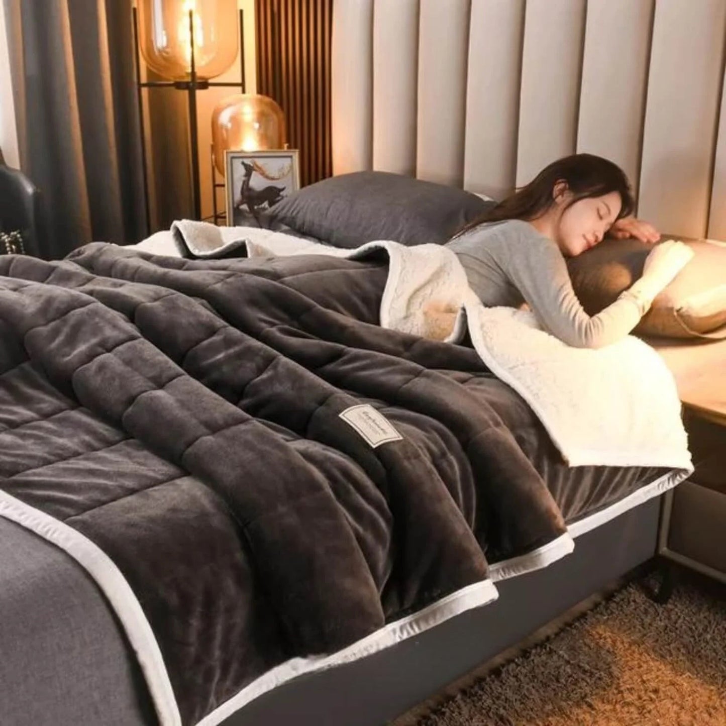 CozyFleece™ pūkaina vilnas sega | Silta un mājīga – rudenim un ziemai