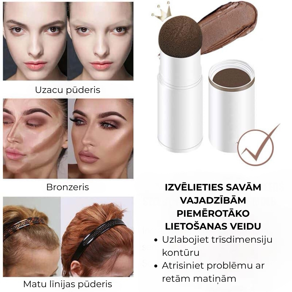 💥 Perfektais uzacu trafaretu un spiedoga komplekts