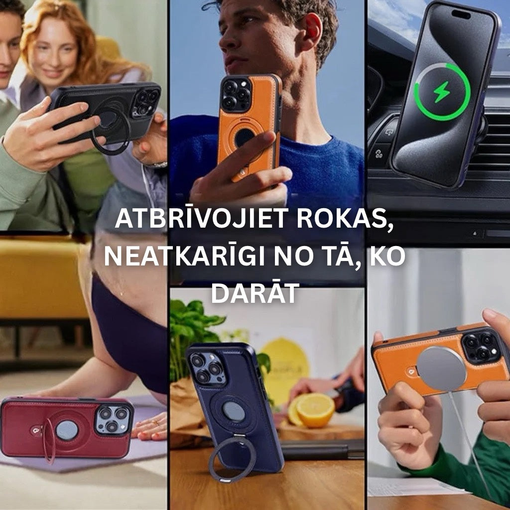 ✨✨✨Grezna “iPhone” vāciņš ar neredzamu mākslīgās ādas statīvu