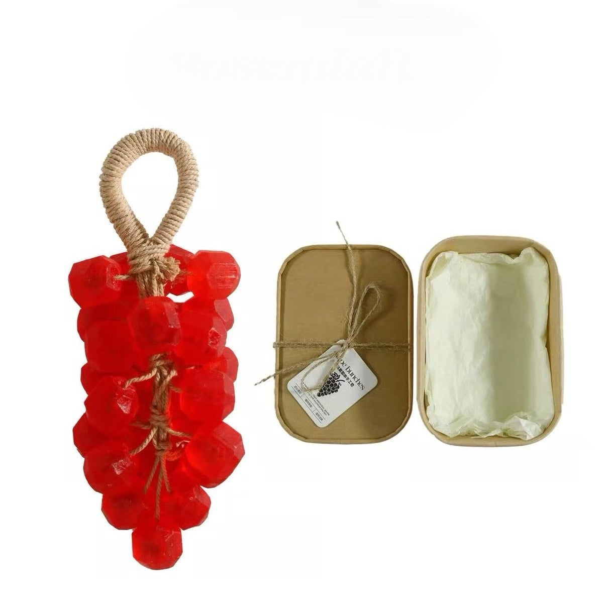 🔥 Oriģināls ar rokām darināts kristālveida vīnogu ziepju gabaliņš – maigas, attīrošas ziepes