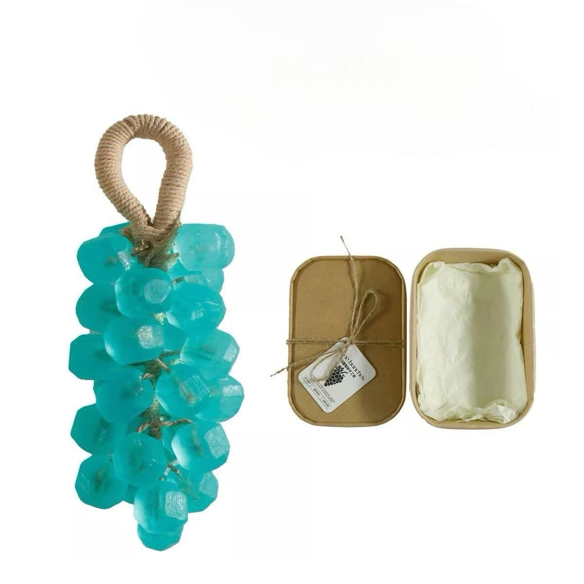 🔥 Oriģināls ar rokām darināts kristālveida vīnogu ziepju gabaliņš – maigas, attīrošas ziepes