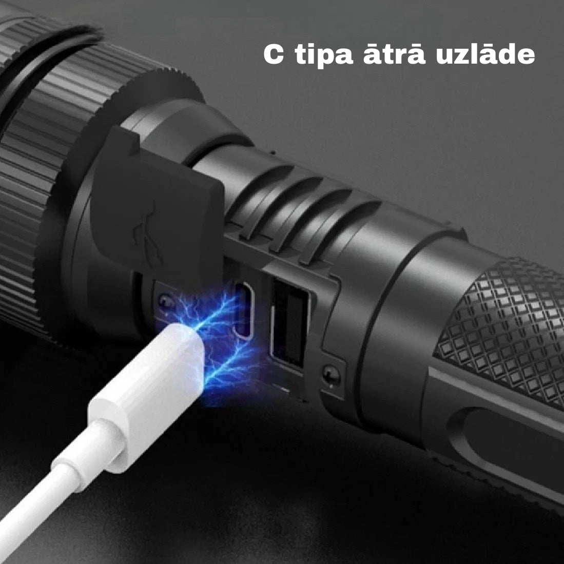 Teleskopiskā tālummaiņas lukturītis – īpaši spilgts LED gaismeklis