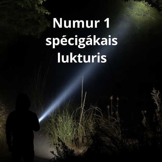 PowerBeam™ Super lukturis | Īpaši spilgts • 6000 mAh • 500 m distance