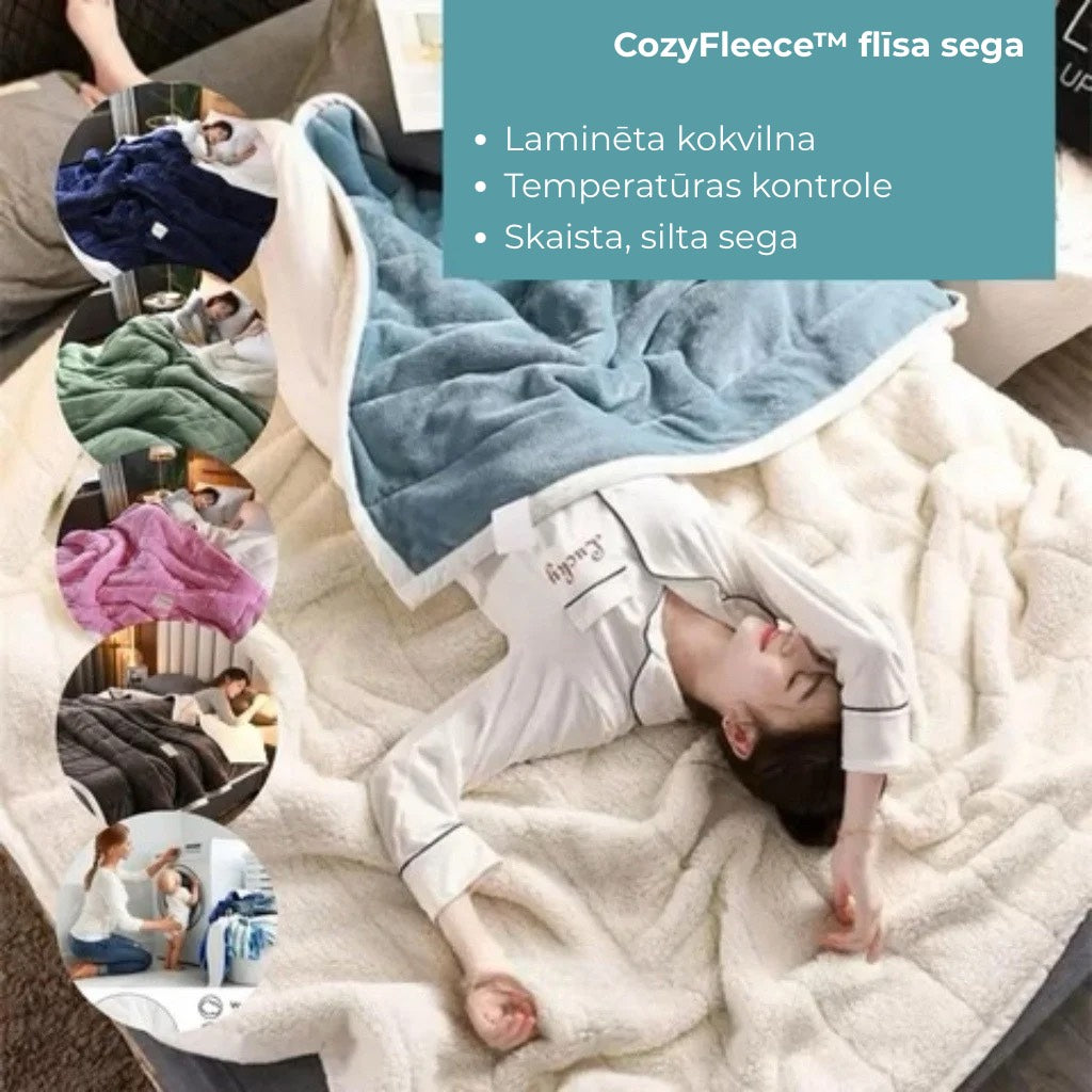 CozyFleece™ pūkaina vilnas sega | Silta un mājīga – rudenim un ziemai