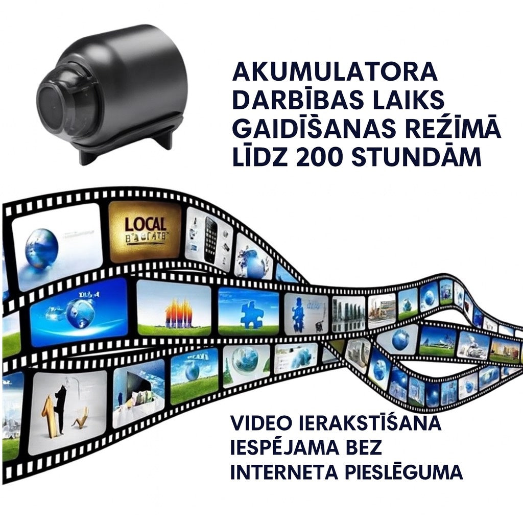 WifiCam™ - mini bezvadu novērošanas kamera