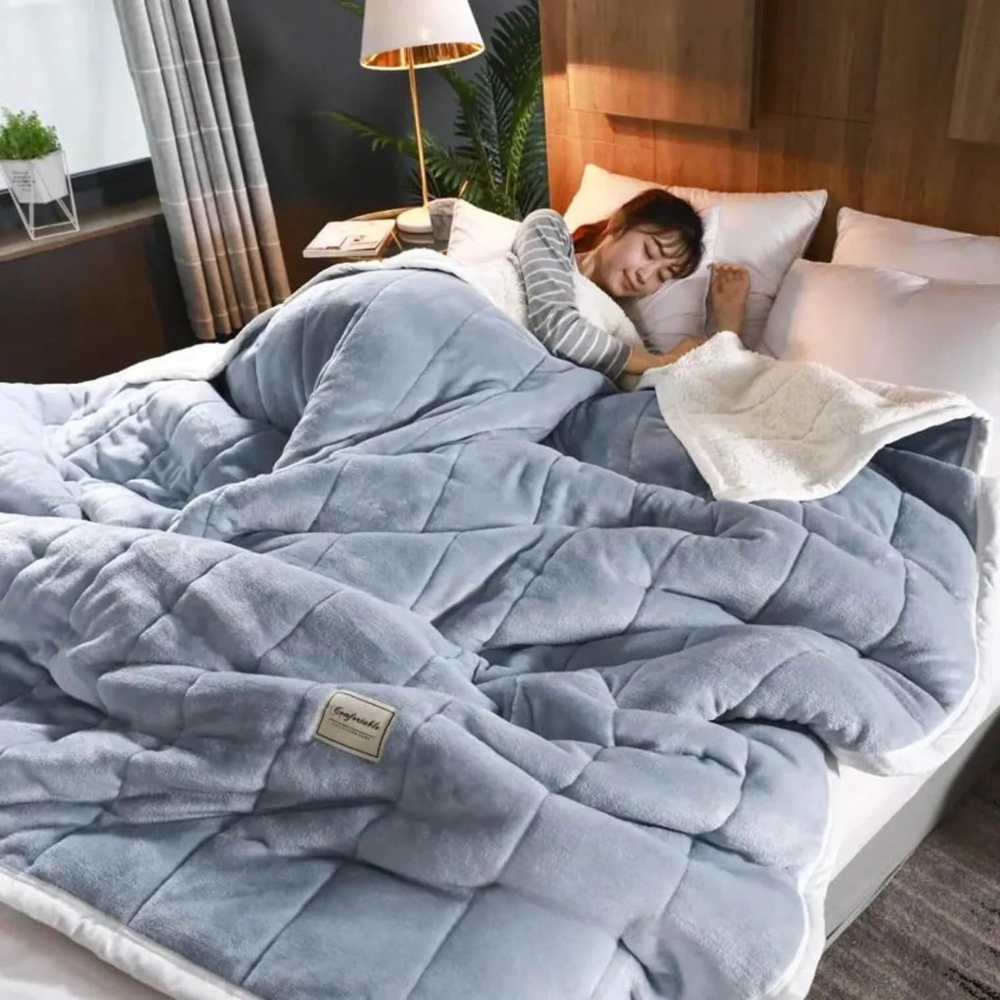 CozyFleece™ pūkaina vilnas sega | Silta un mājīga – rudenim un ziemai