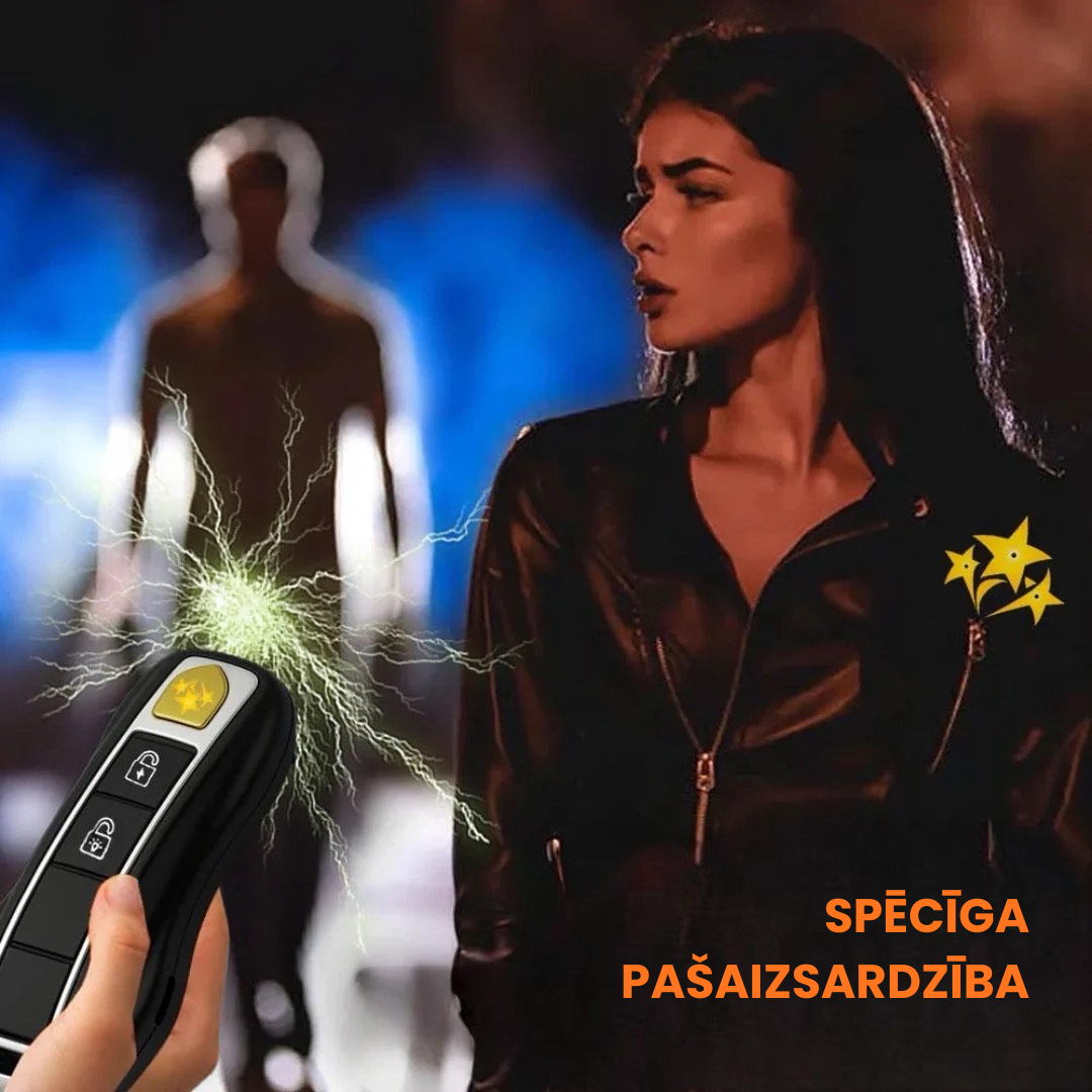 Automašīnas atslēgas formas pašaizsardzības lukturītis