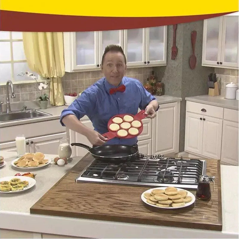 Flip'n'Cook: Pulkvedis FlipFunk&Fnroll: Ideālas silikona pannas, pankūku un ne tikai, cepšanai