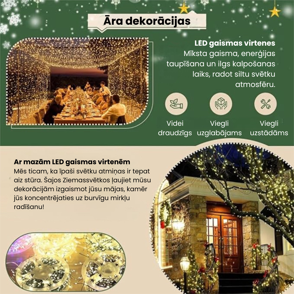 🎄🎁 Karstā Ziemassvētku izpārdošana – svētku Ziemassvētku dekorācijas