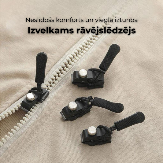 Kvalitatīvi rāvējslēdzēji apģērbiem (6 gab.)