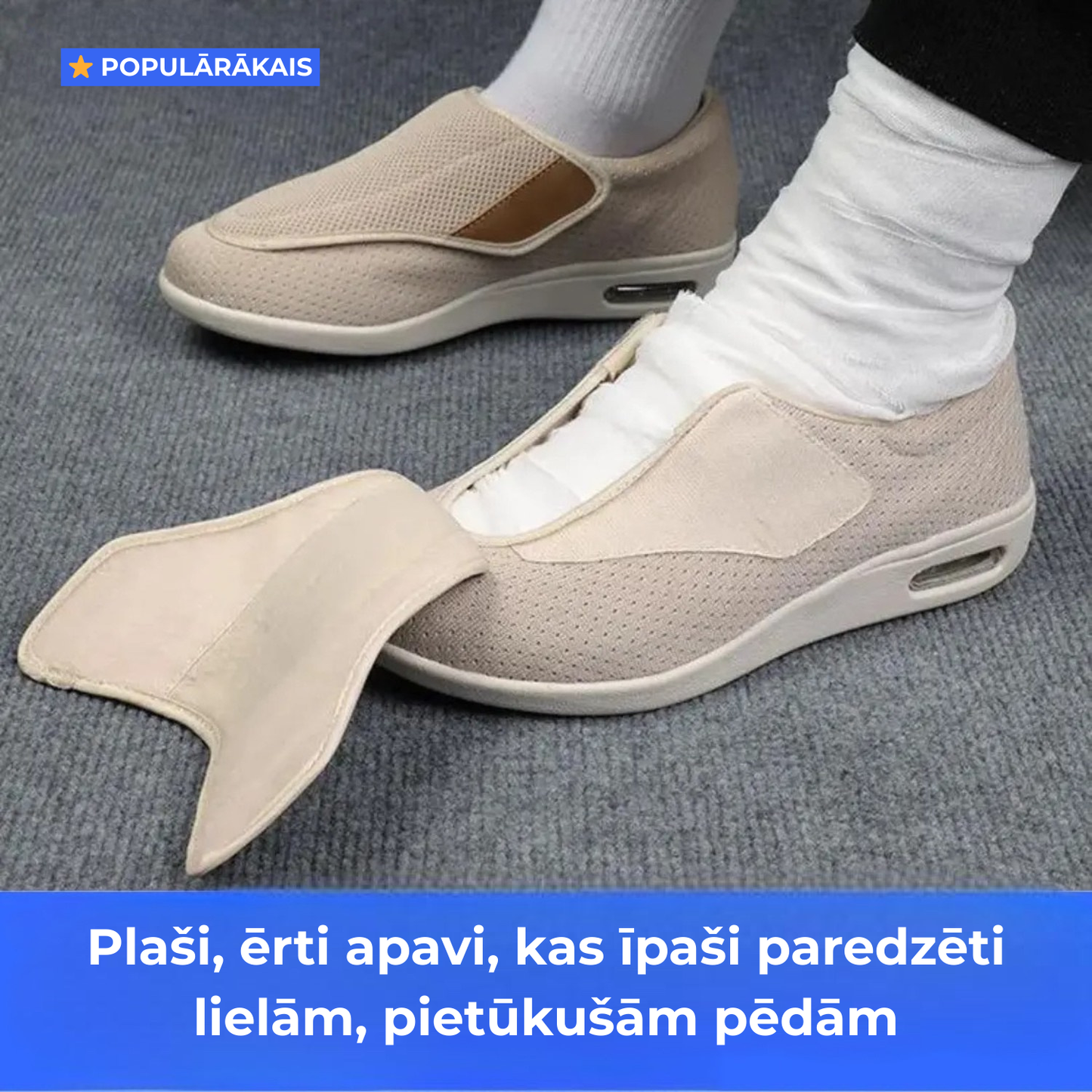 OrthoStep™ - ortopēdiskie platie, ērtie apavi