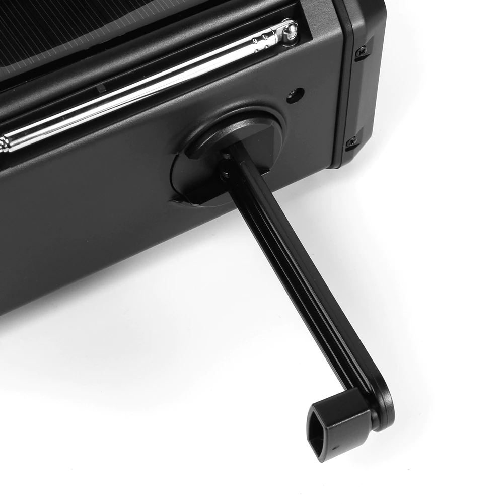 Avārijas Radio – ar 10 000 mAh iebūvētu akumulatoru, lukturi un rokas ģeneratoru