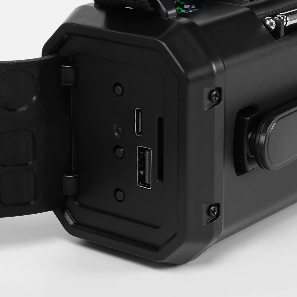 Avārijas Radio – ar 10 000 mAh iebūvētu akumulatoru, lukturi un rokas ģeneratoru