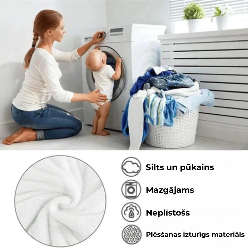 CozyFleece™ pūkaina vilnas sega | Silta un mājīga – rudenim un ziemai