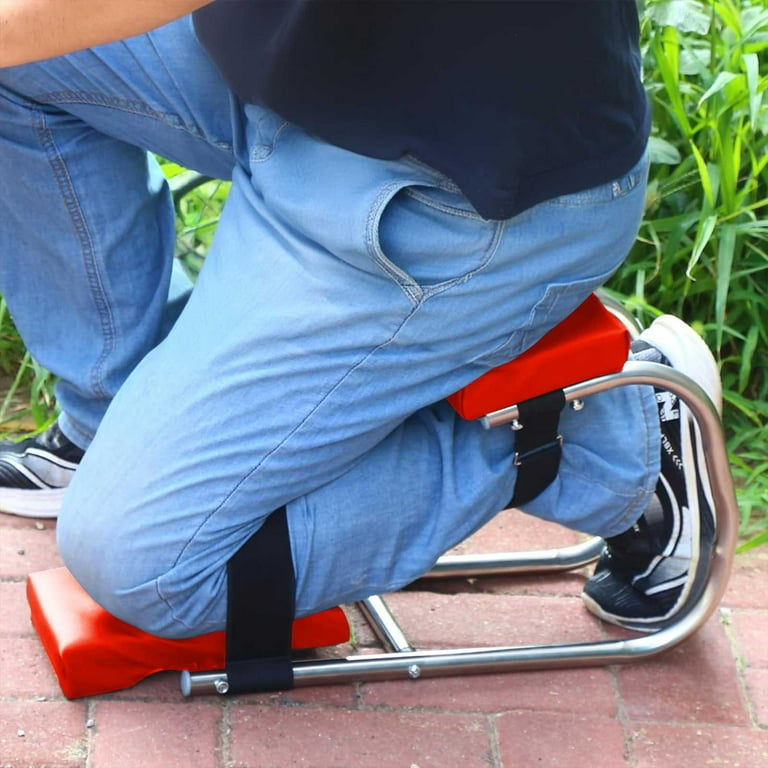 KneeComfort™ Pārnēsājams dārza ceļgalu balsts un taburete ar regulējamu turētāju