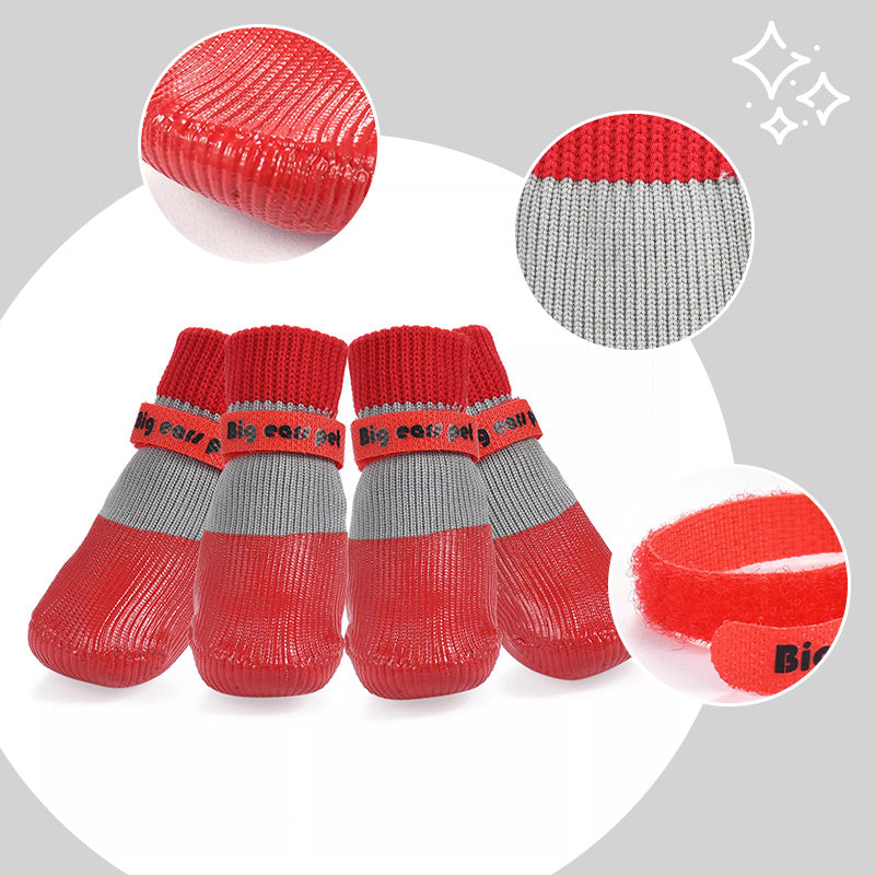 🔹 Pretpaslīdēšanas un ūdensizturīgi suņu apavi