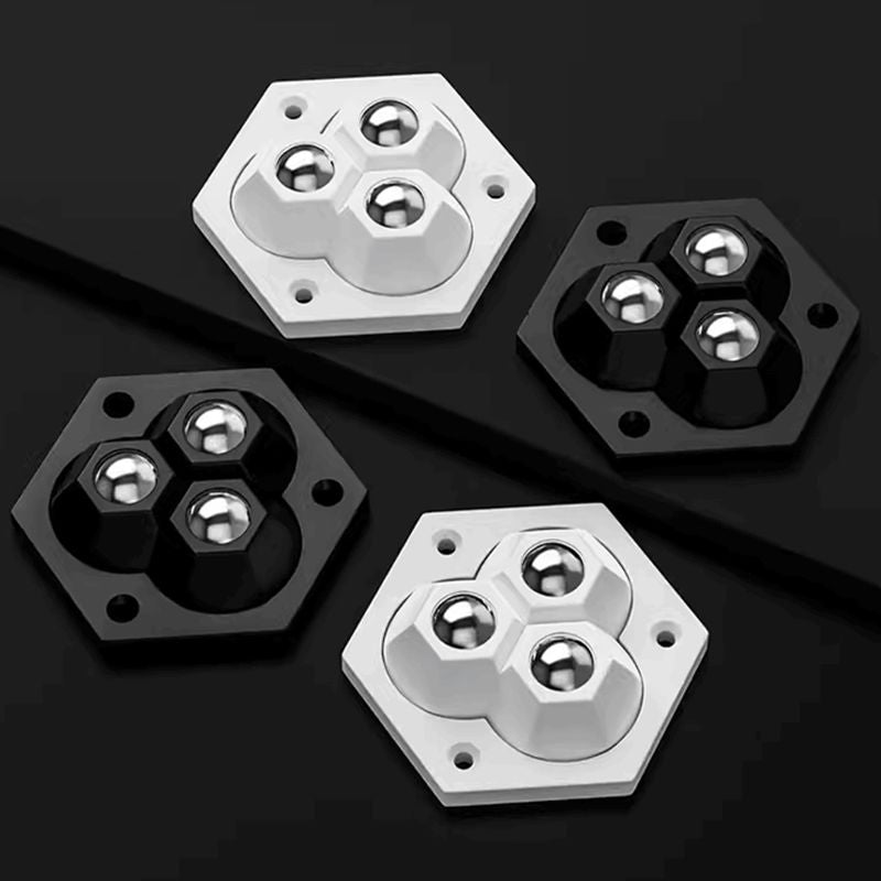 360° rotējoši trīskāršie mēbeļu ritentiņi