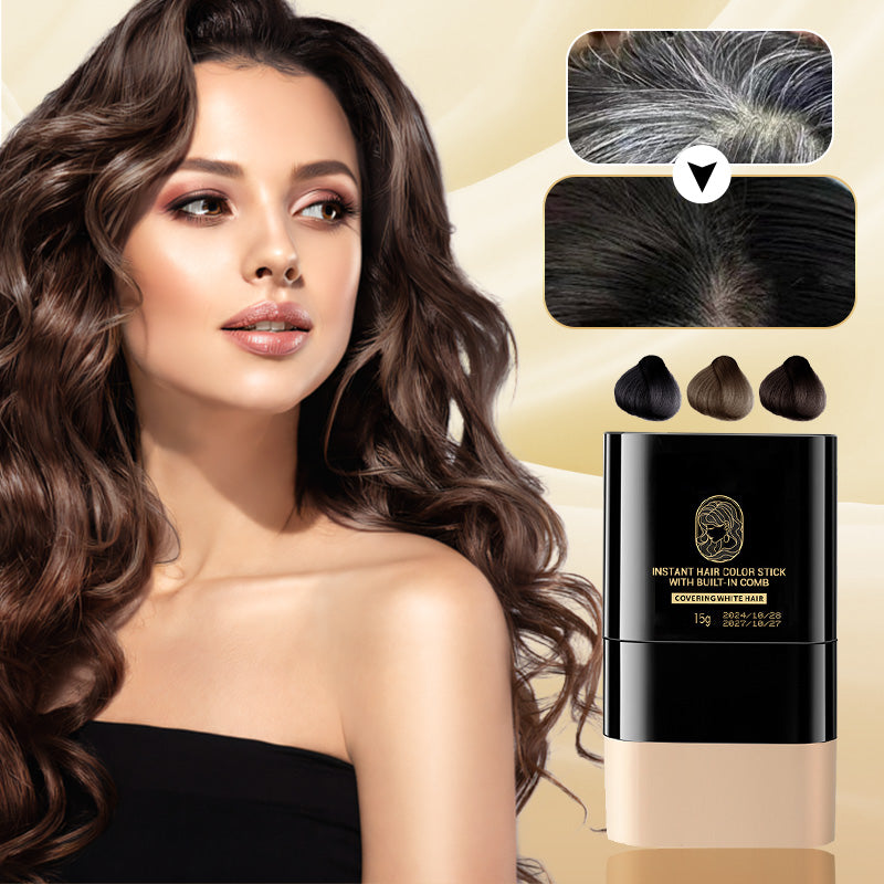 🔥 Ātrās matu krāsošanas zīmulis ar iebūvētu ķemmi