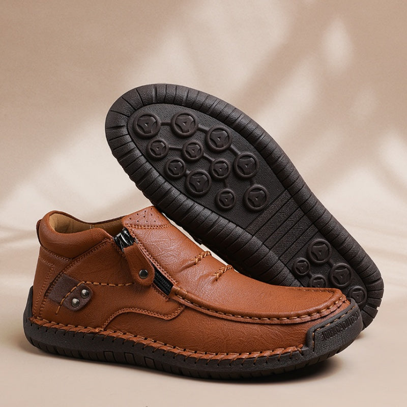 Retro āra stila vīriešu PU zābaki