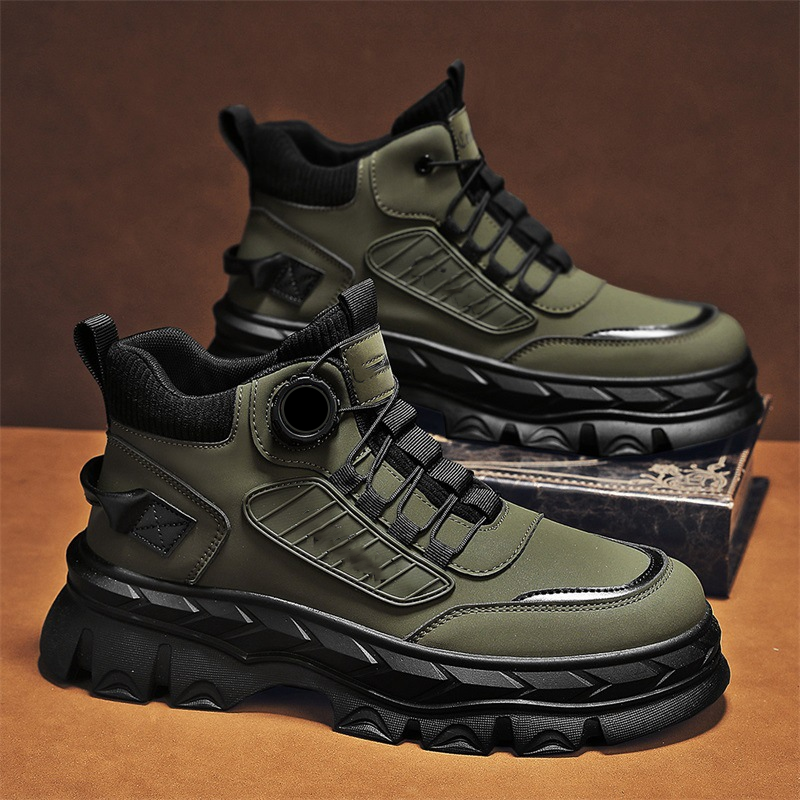 Retro stila brīvā laika vīriešu potīšu zābaki