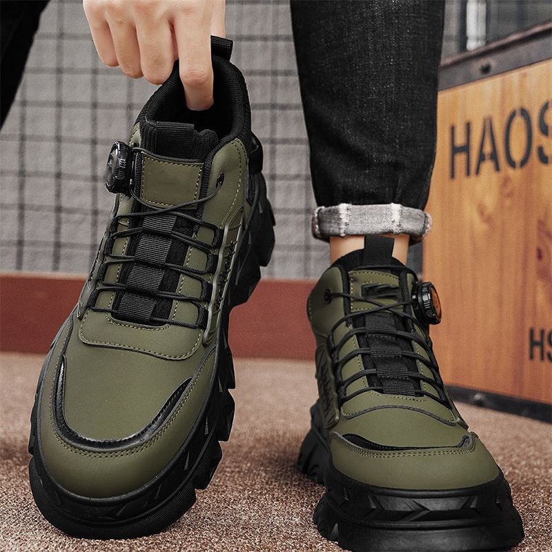 Retro stila brīvā laika vīriešu potīšu zābaki