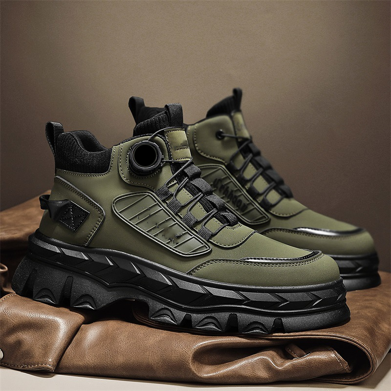 Retro stila brīvā laika vīriešu potīšu zābaki