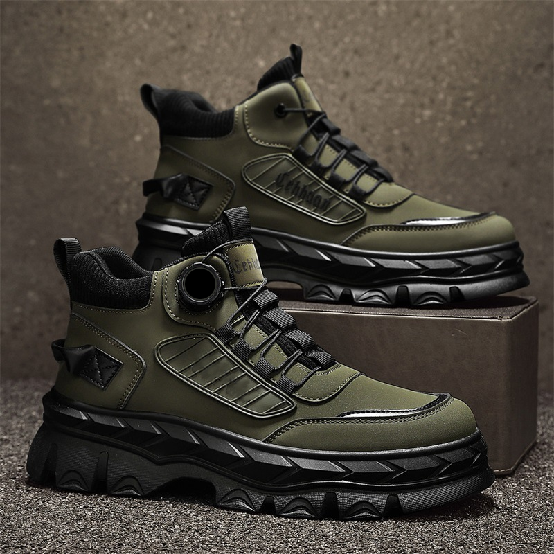 Retro stila brīvā laika vīriešu potīšu zābaki