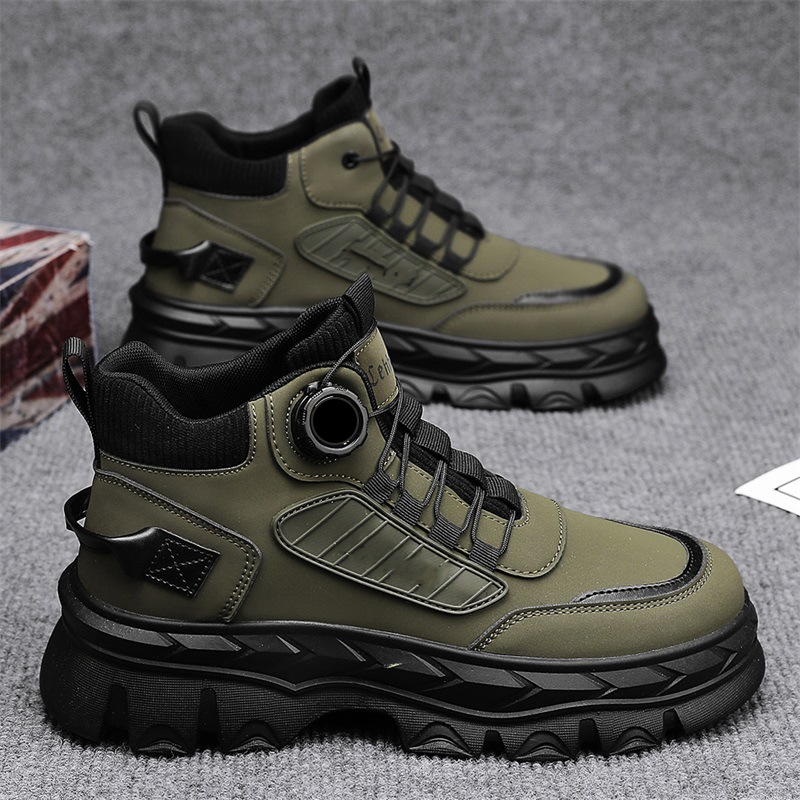 Retro stila brīvā laika vīriešu potīšu zābaki