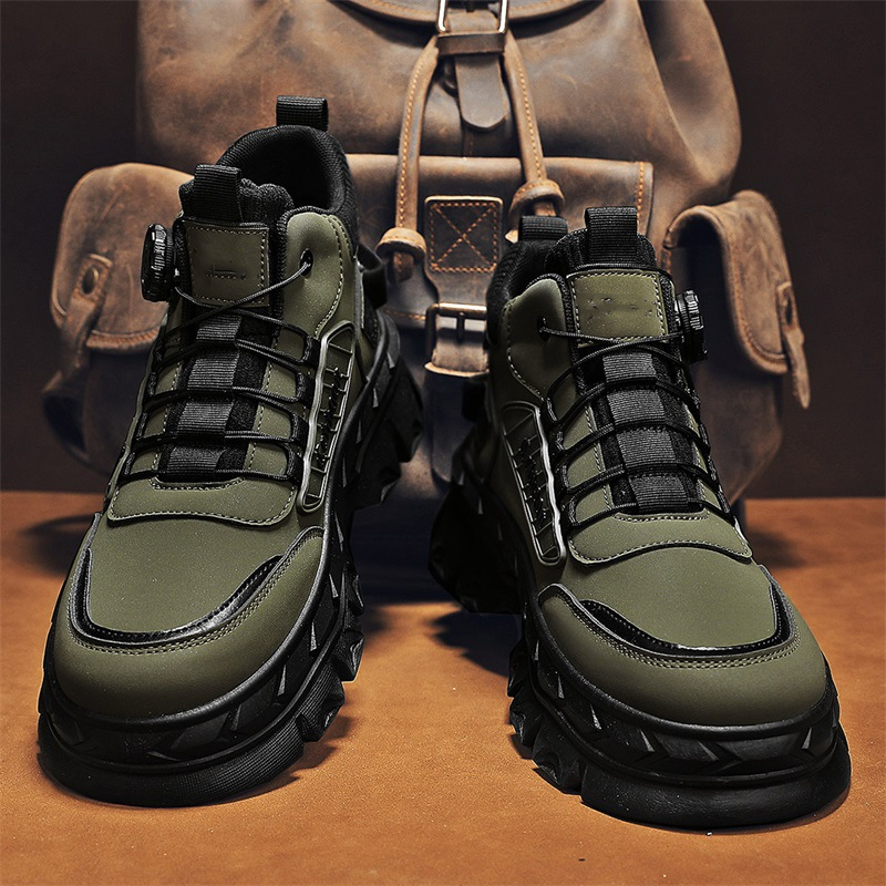 Retro stila brīvā laika vīriešu potīšu zābaki