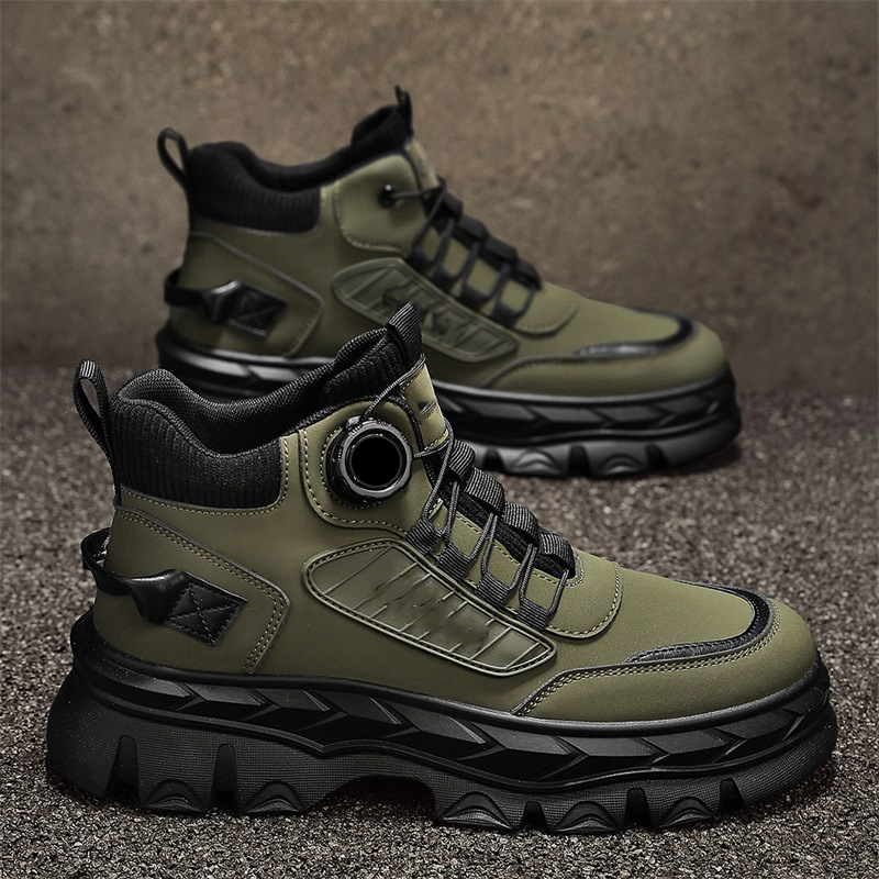 Retro stila brīvā laika vīriešu potīšu zābaki