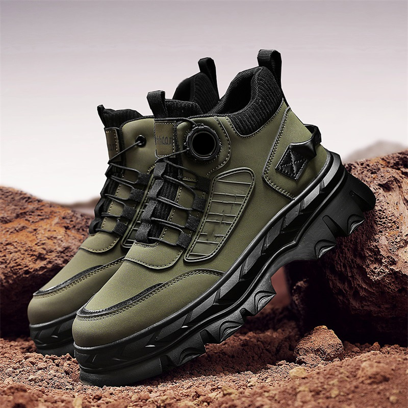 Retro stila brīvā laika vīriešu potīšu zābaki