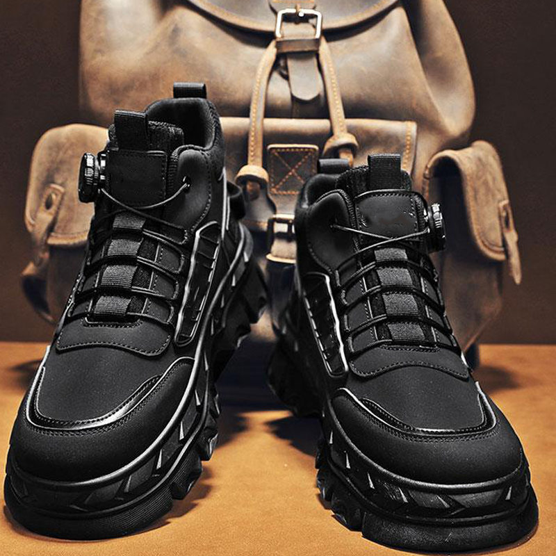 Retro stila brīvā laika vīriešu potīšu zābaki