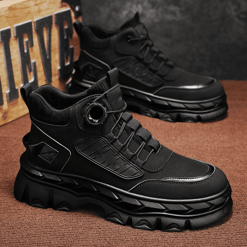 Retro stila brīvā laika vīriešu potīšu zābaki