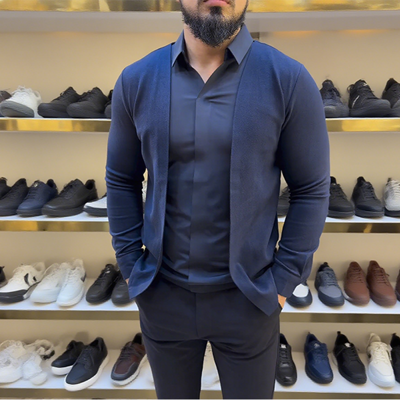 Vīriešu divdaļīgs imitācijas krekls