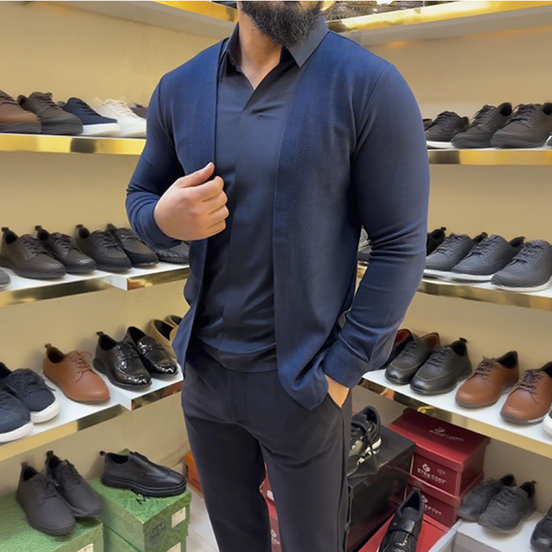 Vīriešu divdaļīgs imitācijas krekls