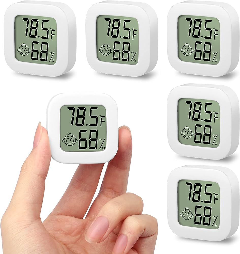Bezvadu iekštelpu temperatūras un mitruma mērītājs